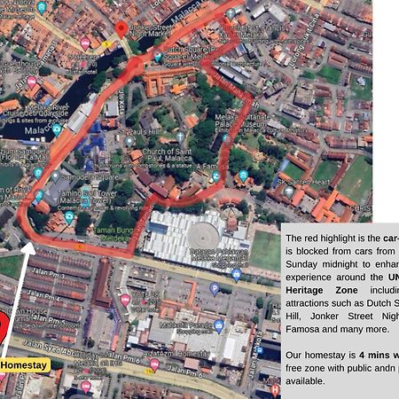 "Cloth Art Homestay" 4 Min Walk To Car Free Zone By Shine Stay Malacca Buitenkant foto